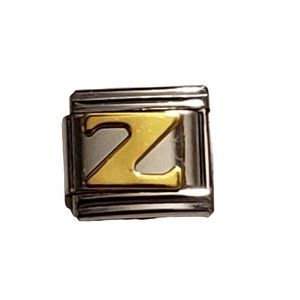 Italian Charm Bracelet Alphabet Letter Link - LETTER "Z"